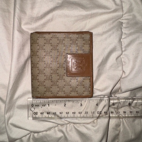 Celine Macadam Pattern Bifold Wallet Vintage - Picture 15 of 16